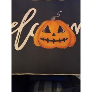Halloween Welcome Mat Jackolantern Spooky Season Door Mat